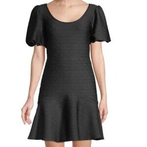 Shoshanna Kosmo Puff-Sleeve Stretch Dress